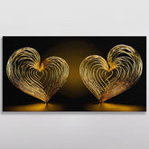 Couple Golden Hearts