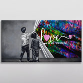 Unveiling Love is all we need with hearts