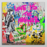 Love is the answer- Keep smiling