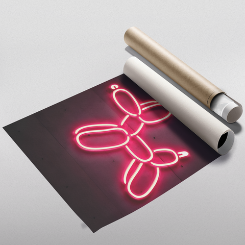 Neon Balloon Dog