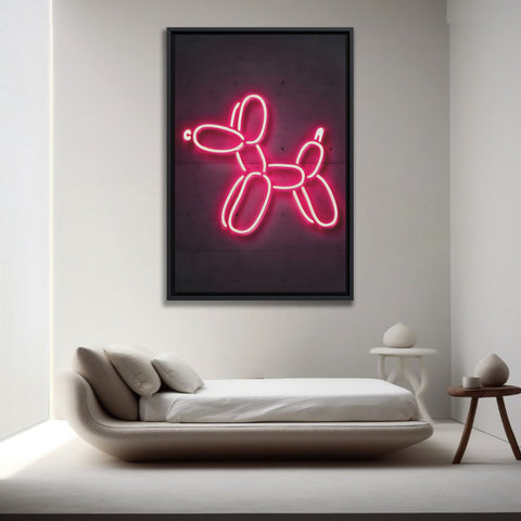 Neon Balloon Dog