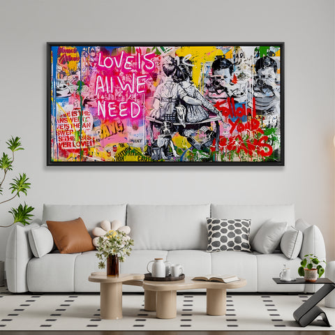 LOVE IS ALL WE NEED Graffiti