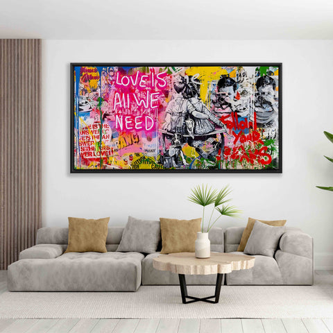 LOVE IS ALL WE NEED Graffiti