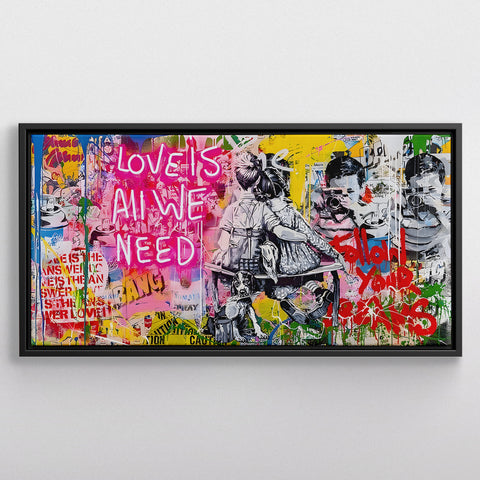AMOR É TUDO QUE PRECISAMOS Graffiti