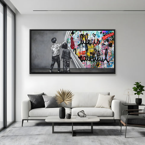 Unveiling life is beautiful graffiti