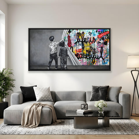 Unveiling life is beautiful graffiti