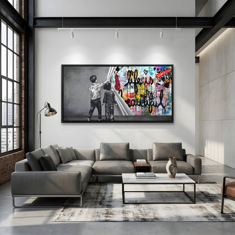 Unveiling life is beautiful graffiti