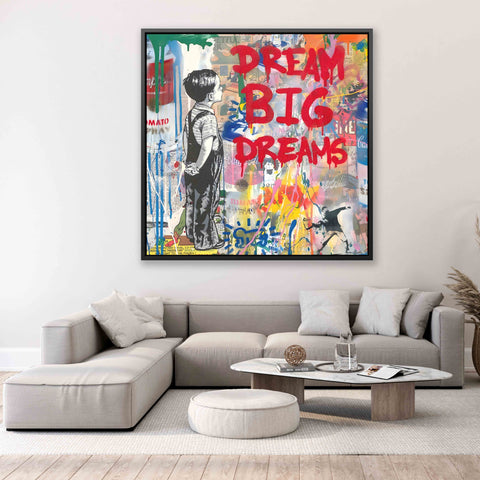 DREAM BIG DREAMS Graffiti Art