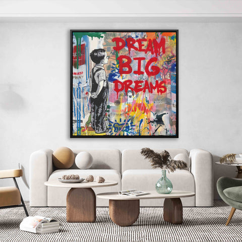 DREAM BIG DREAMS Graffiti Art