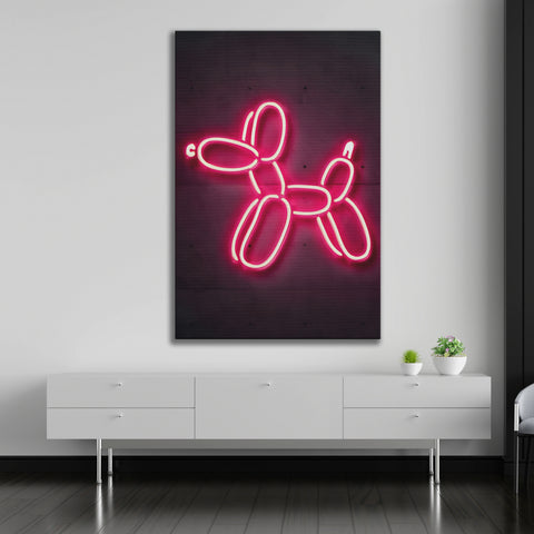 Neon Balloon Dog