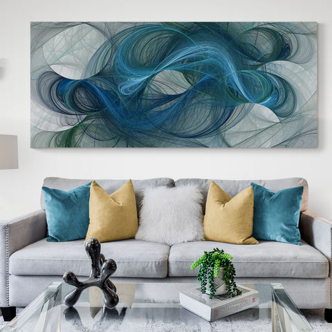 Abstract Blue Hair