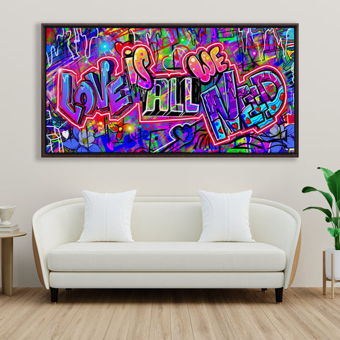 LOVE IS ALL WE NEED STREET WALL