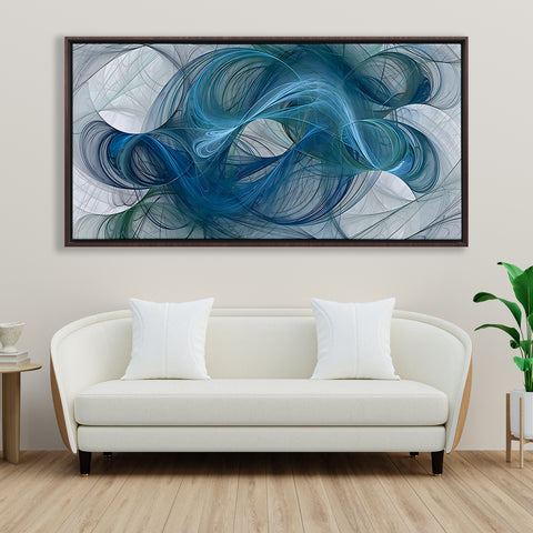 Abstract Blue Hair