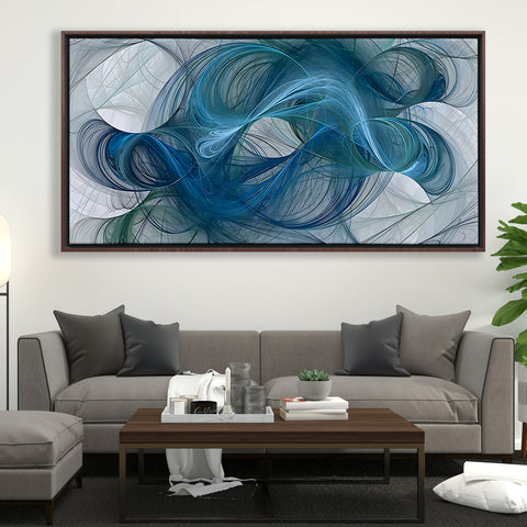 Abstract Blue Hair