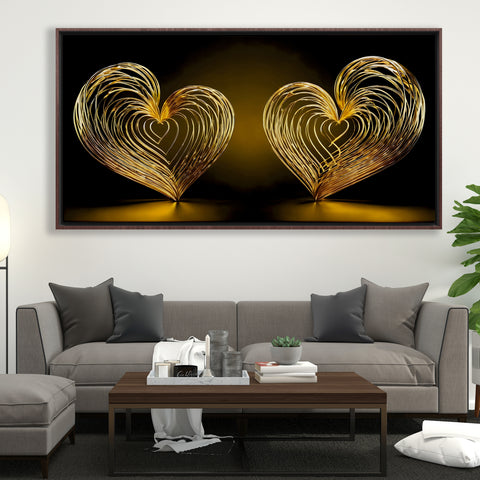 Couple Golden Hearts