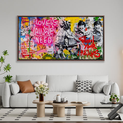 LOVE IS ALL WE NEED Graffiti