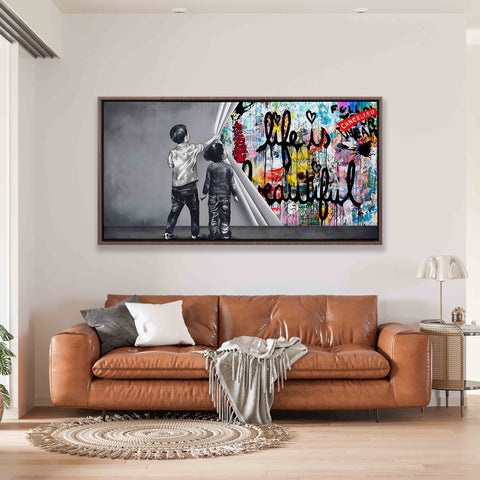 Unveiling life is beautiful graffiti