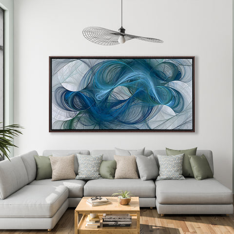 Abstract Blue Hair