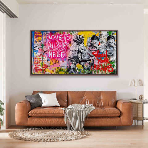 LOVE IS ALL WE NEED Graffiti