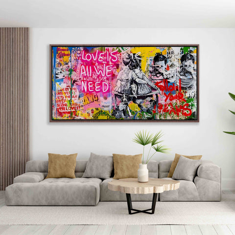 LOVE IS ALL WE NEED Graffiti