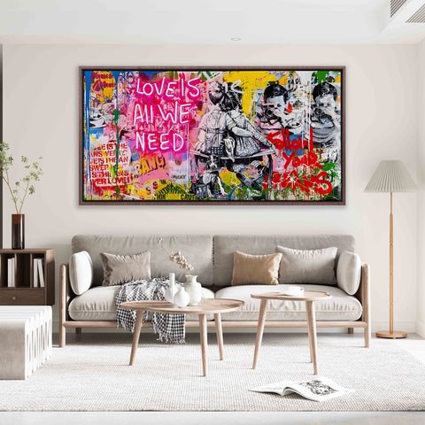 LOVE IS ALL WE NEED Graffiti