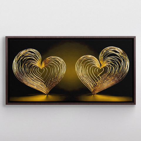 Couple Golden Hearts