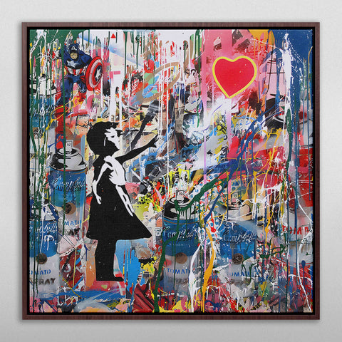 Banksy Style Art