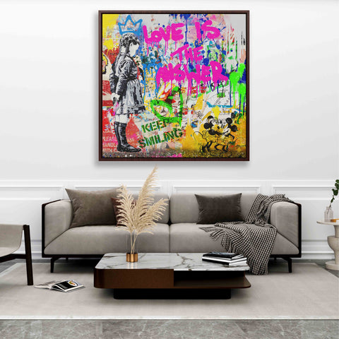 Love is the answer- Keep smiling