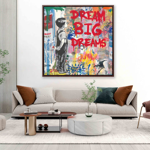 DREAM BIG DREAMS Graffiti Art