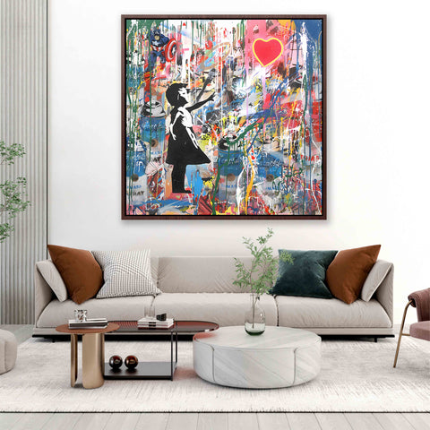 Banksy Style Art