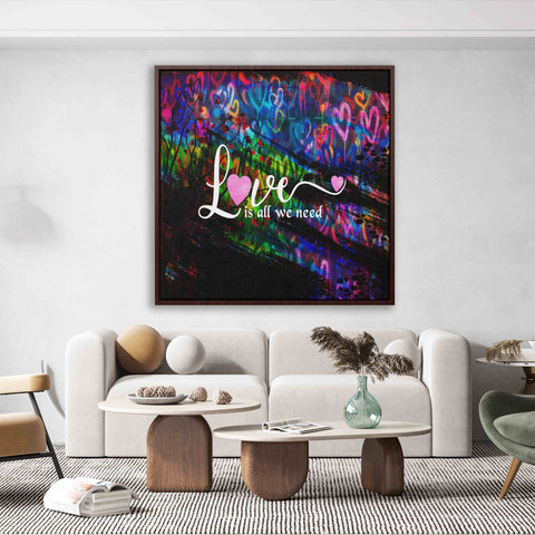 Love is all we need with hearts