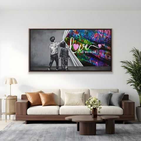 Unveiling Love is all we need with hearts