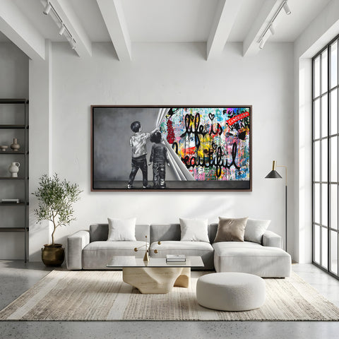 Unveiling life is beautiful graffiti