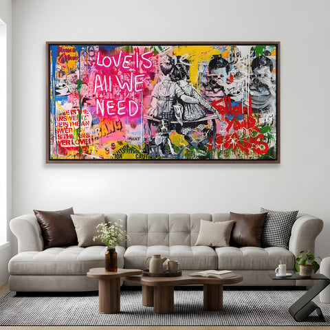 LOVE IS ALL WE NEED Graffiti