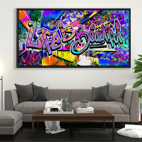 Street Wall Life is Beautiful