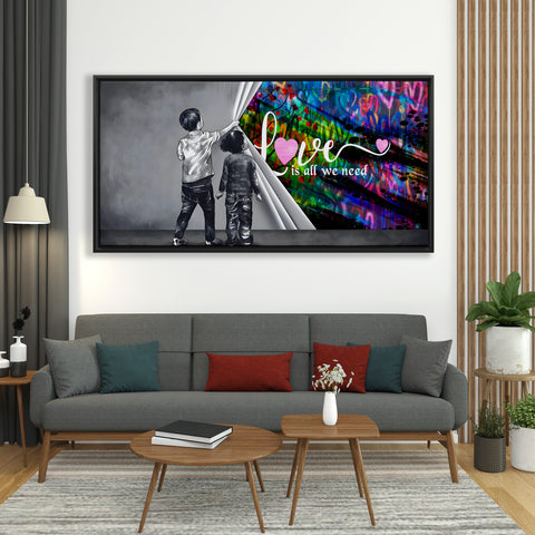 Unveiling Love is all we need with hearts