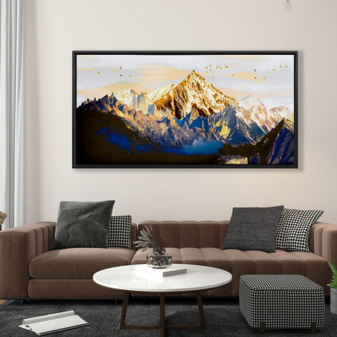 Golden Blue Landscape