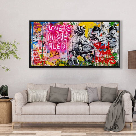 AMOR É TUDO QUE PRECISAMOS Graffiti