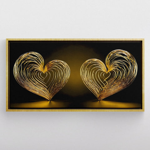 Couple Golden Hearts