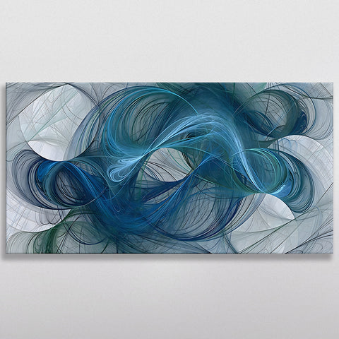 Abstract Blue Hair