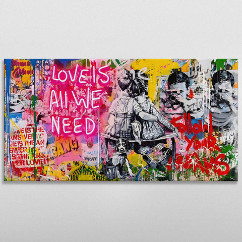 LOVE IS ALL WE NEED Graffiti