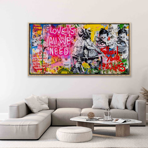 LOVE IS ALL WE NEED Graffiti