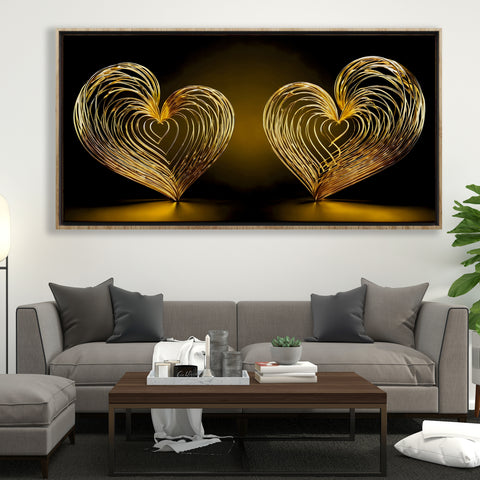 Couple Golden Hearts