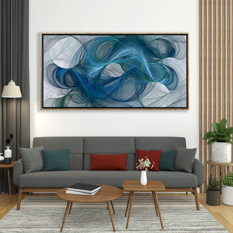 Abstract Blue Hair
