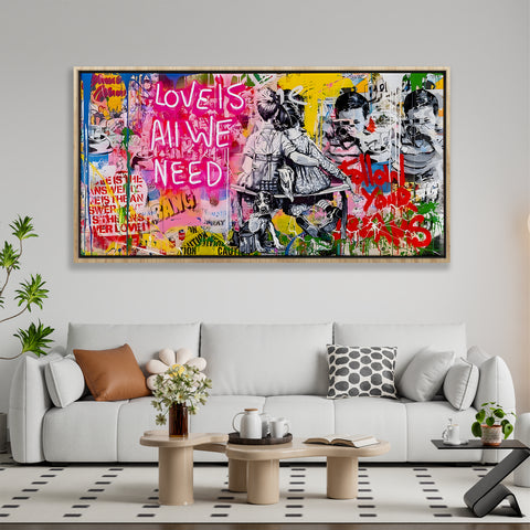 LOVE IS ALL WE NEED Graffiti