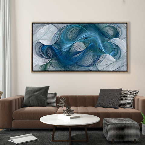 Abstract Blue Hair