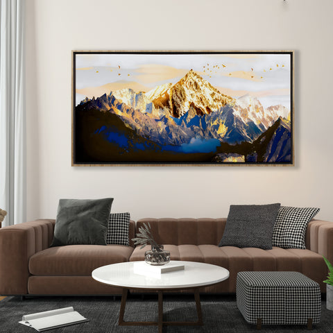 Golden Blue Landscape