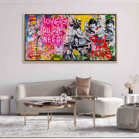 LOVE IS ALL WE NEED Graffiti