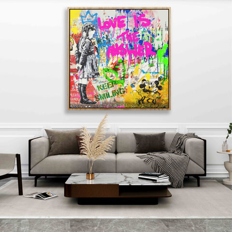 Love is the answer- Keep smiling