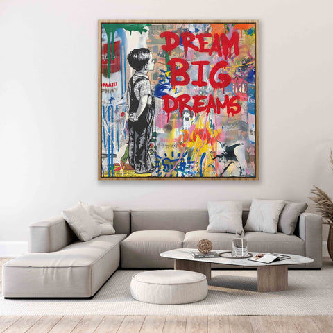 DREAM BIG DREAMS Graffiti Art